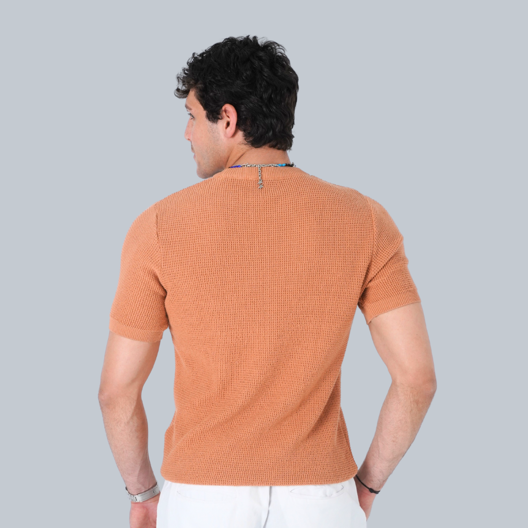 DESERT PEACH PREMIUM COTTON T-SHIRT