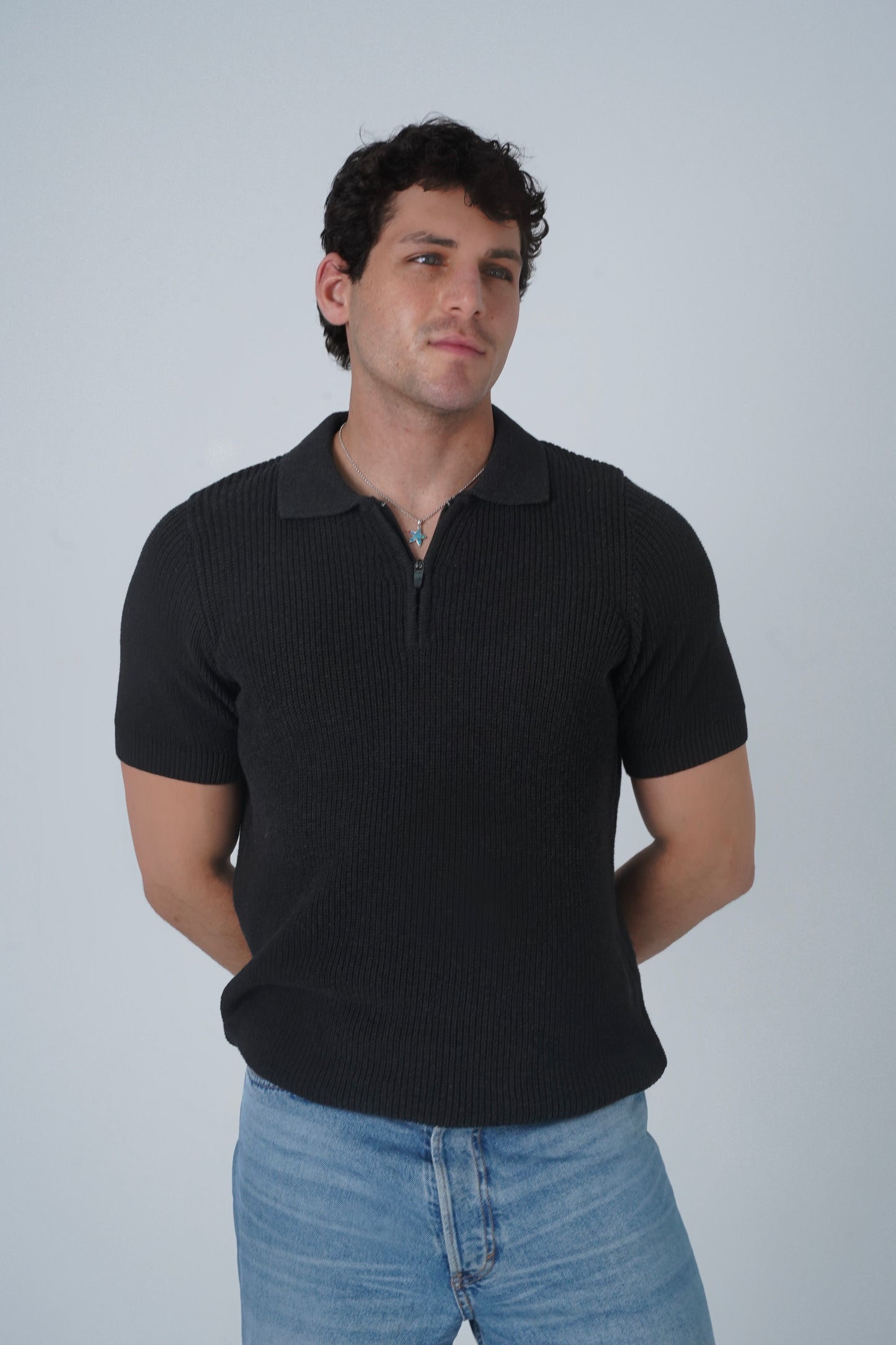 DARK GREY PREMIUM COTTON POLO SHIRT