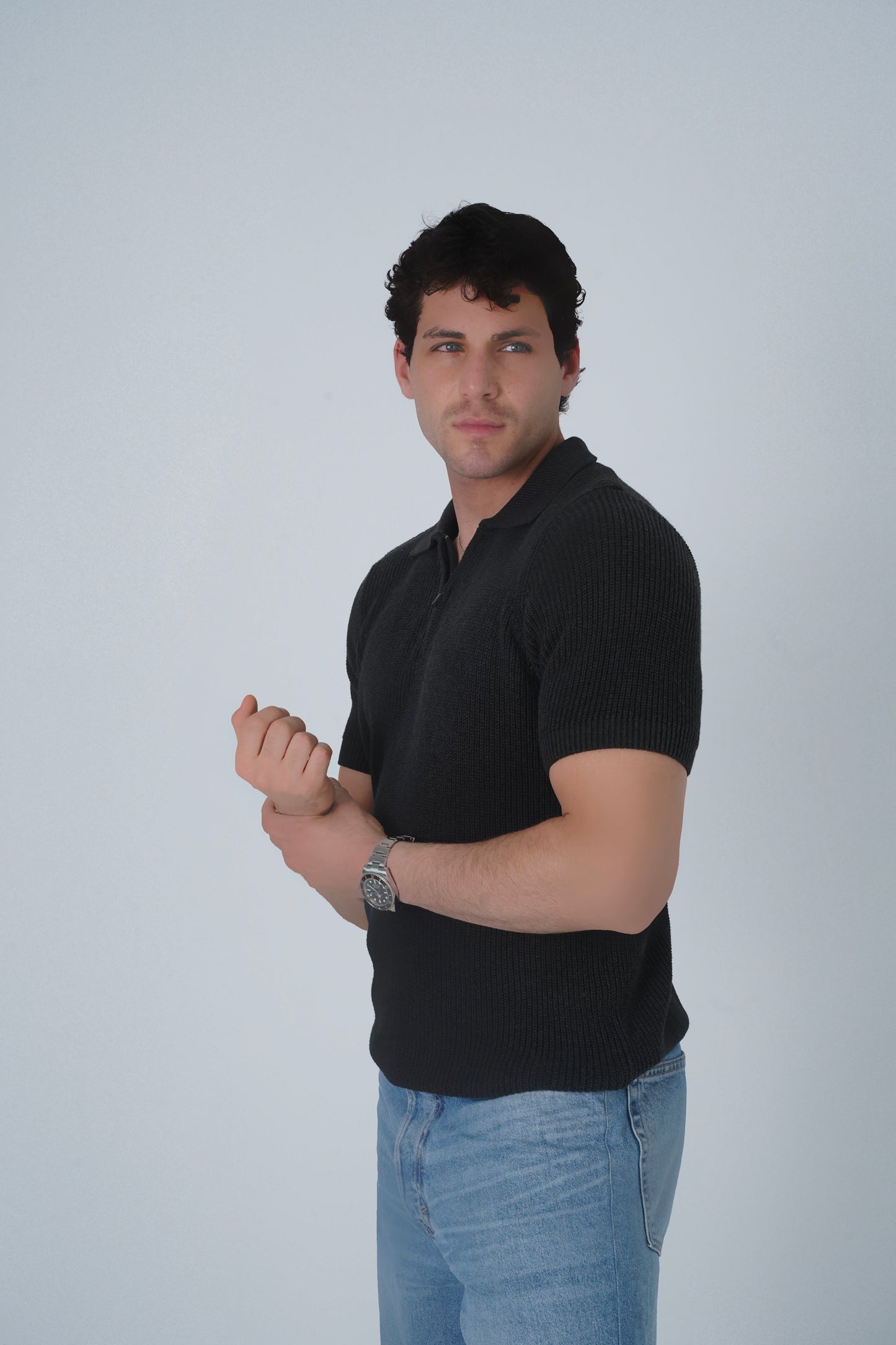 DARK GREY PREMIUM COTTON POLO SHIRT