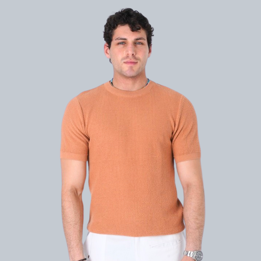 DESERT PEACH PREMIUM COTTON T-SHIRT