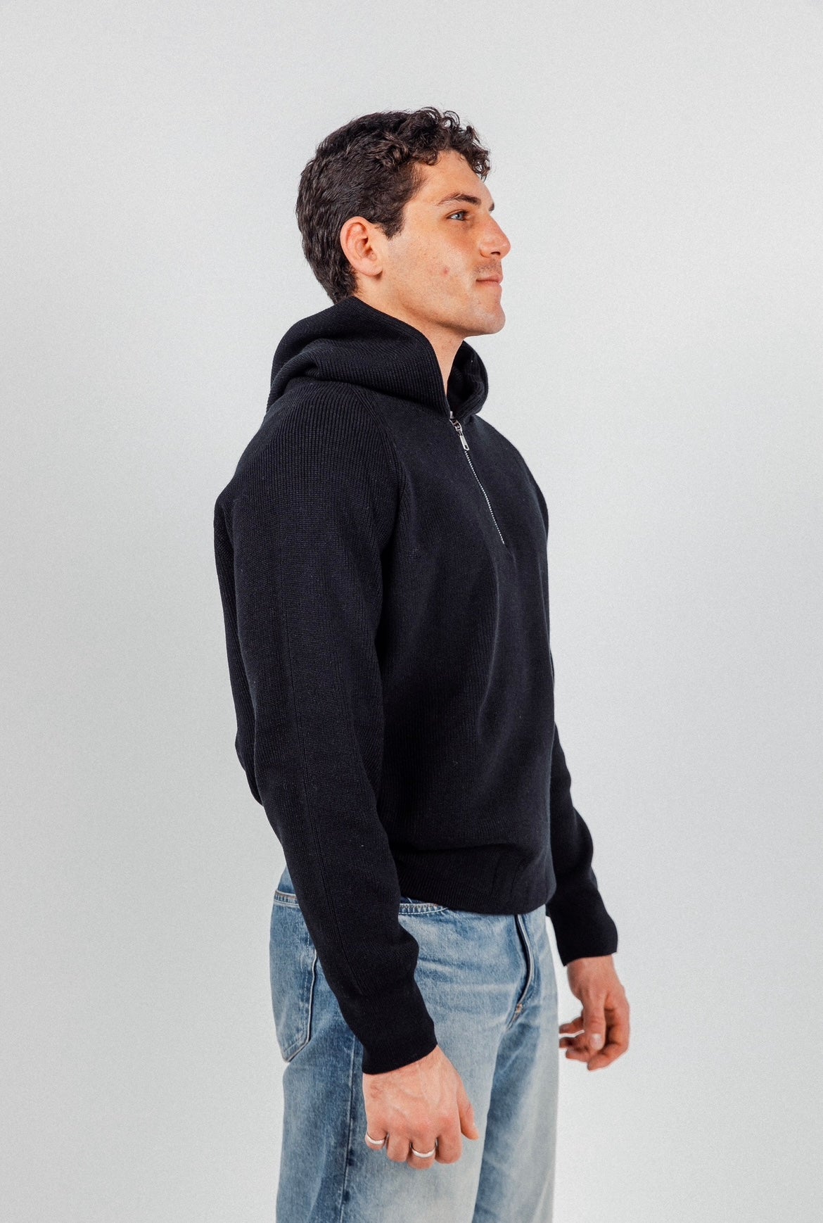 Black James Knitted Overhead