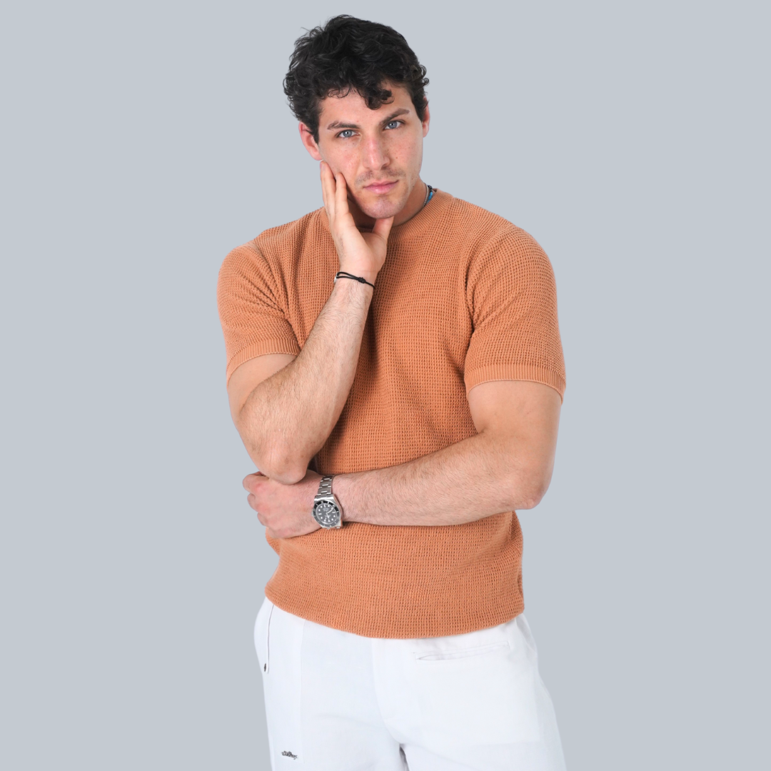 DESERT PEACH PREMIUM COTTON T-SHIRT