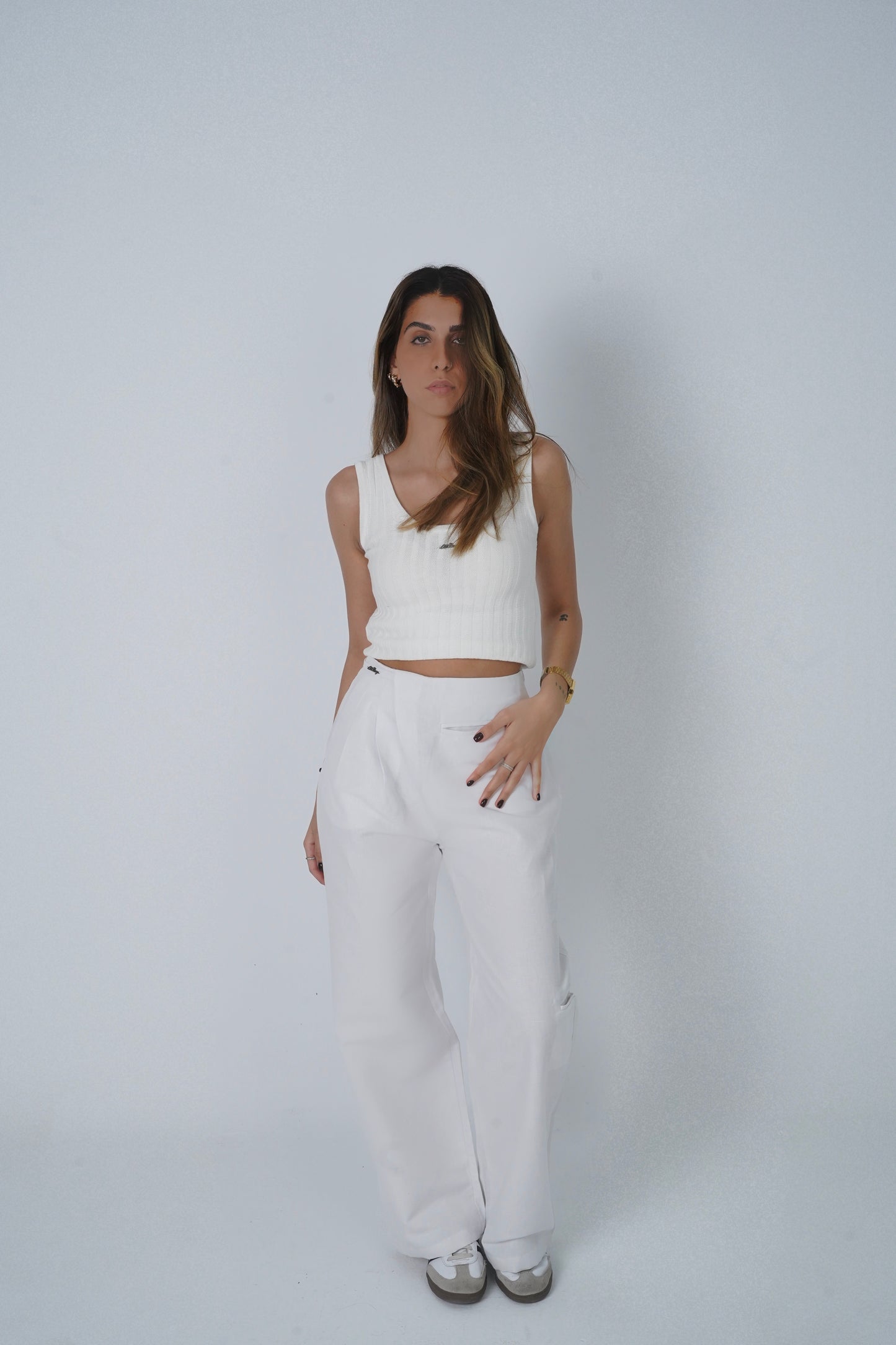 Mable's linen pants for her