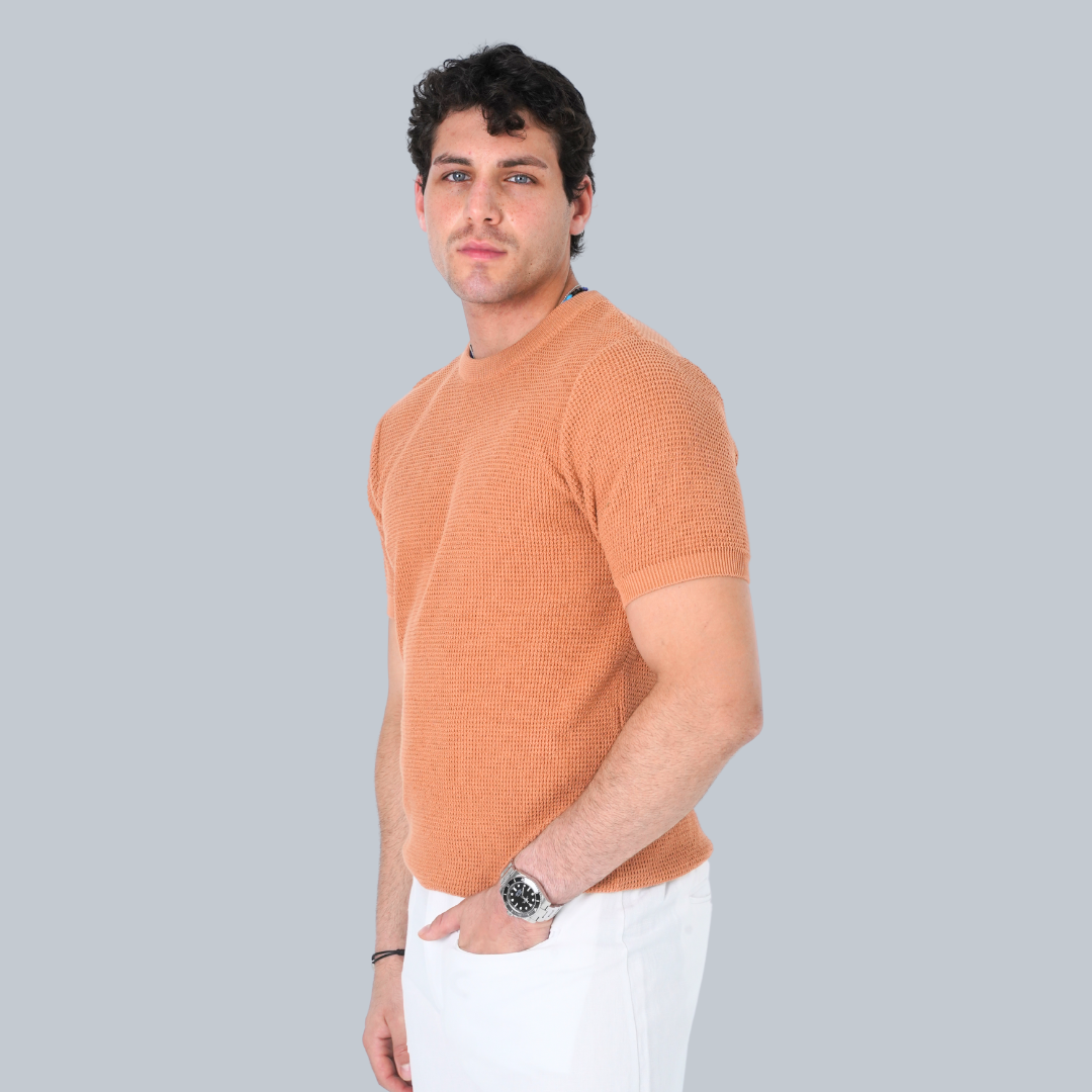 DESERT PEACH PREMIUM COTTON T-SHIRT