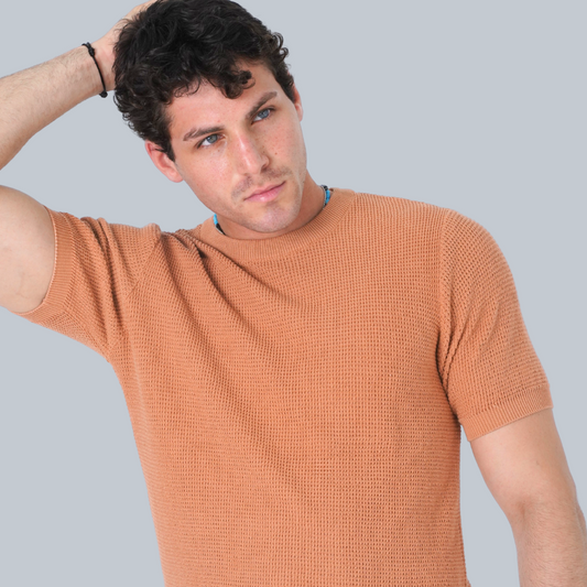 DESERT PEACH PREMIUM COTTON T-SHIRT