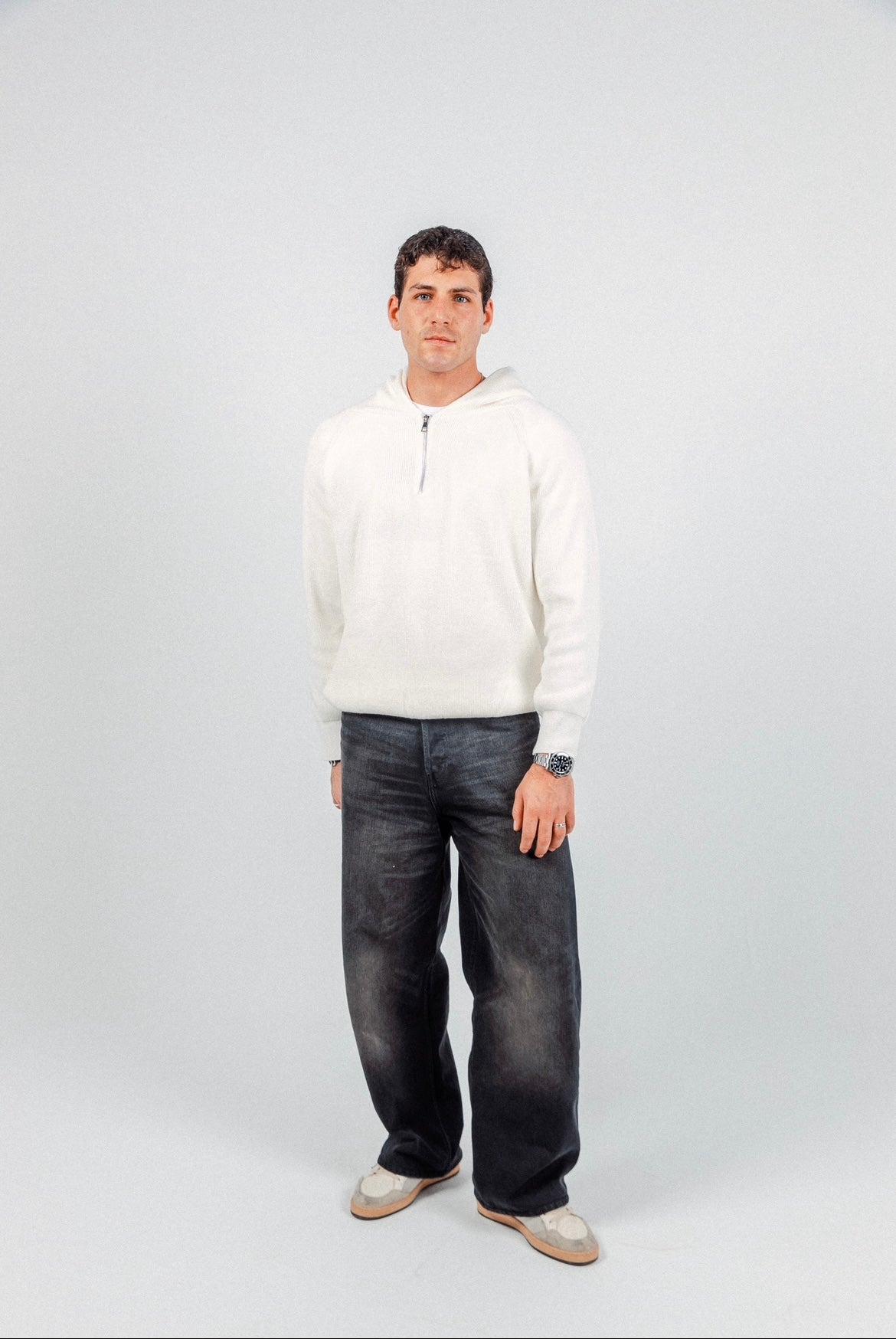 White James Knitted Overhead