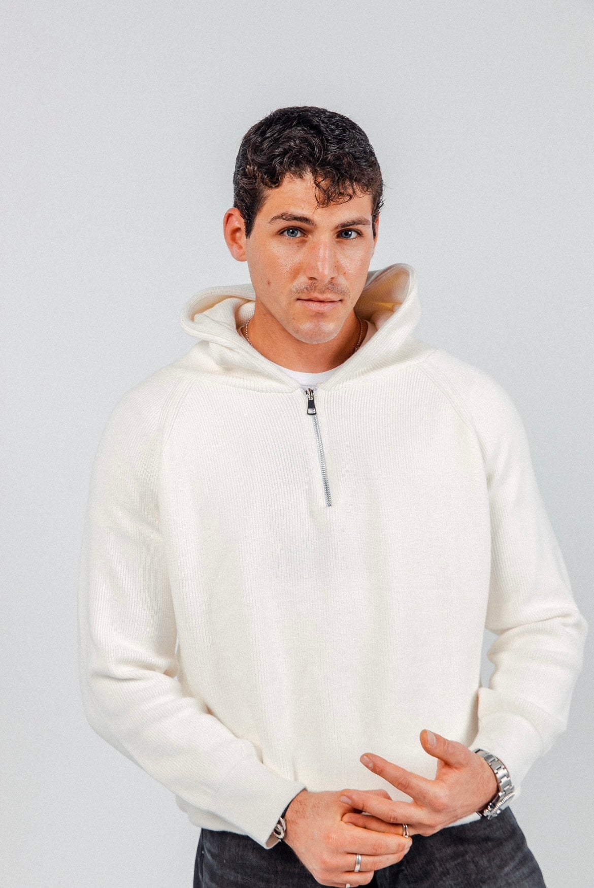 White James Knitted Overhead