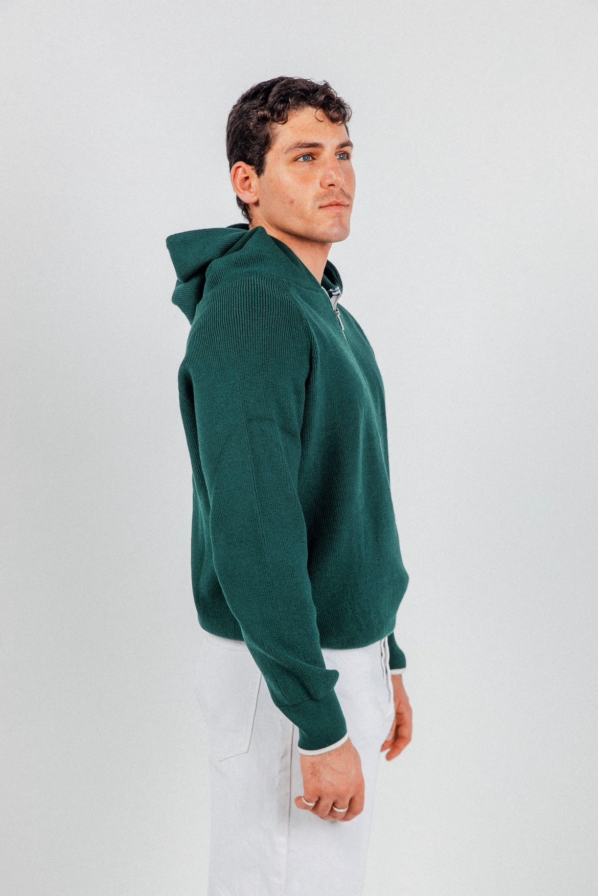 Teal Green James Knitted Overhead