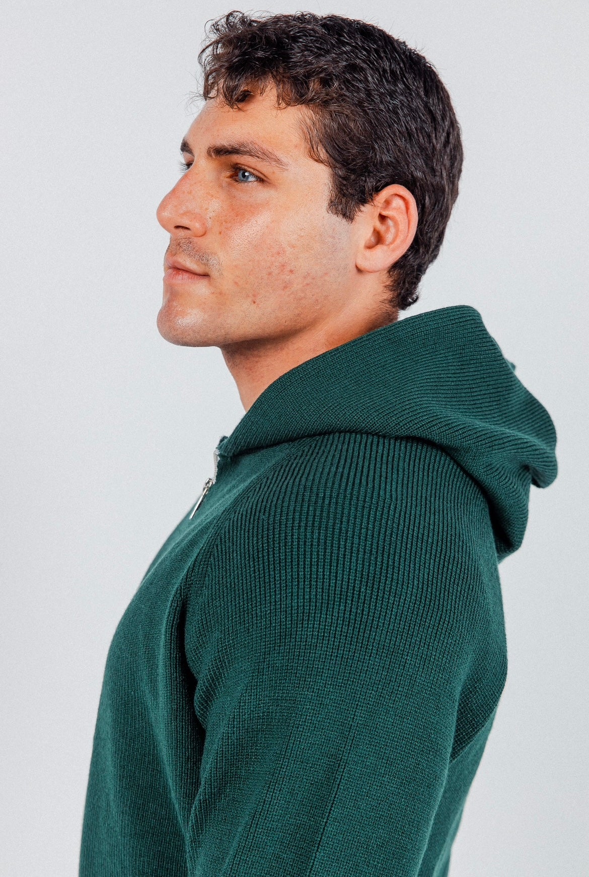 Teal Green James Knitted Overhead