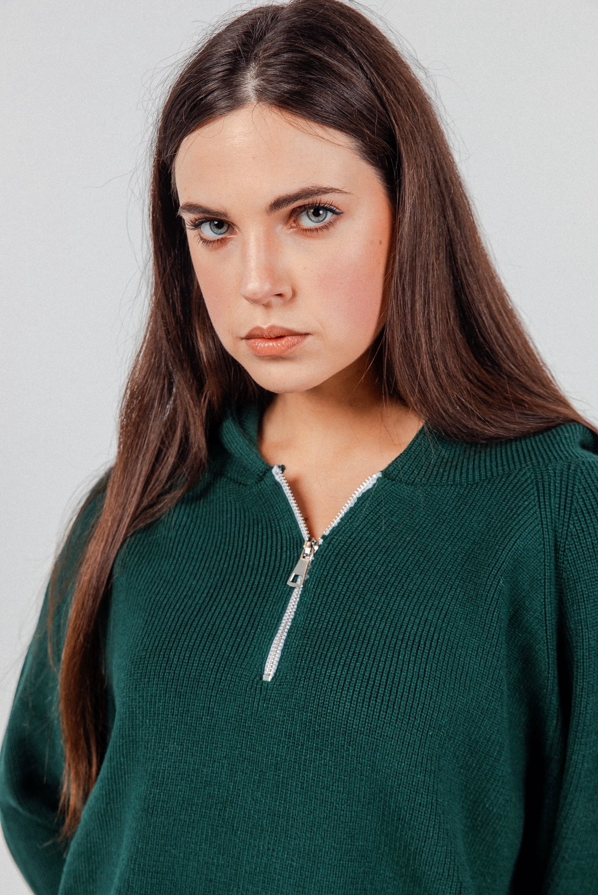 Teal Green James Knitted Overhead