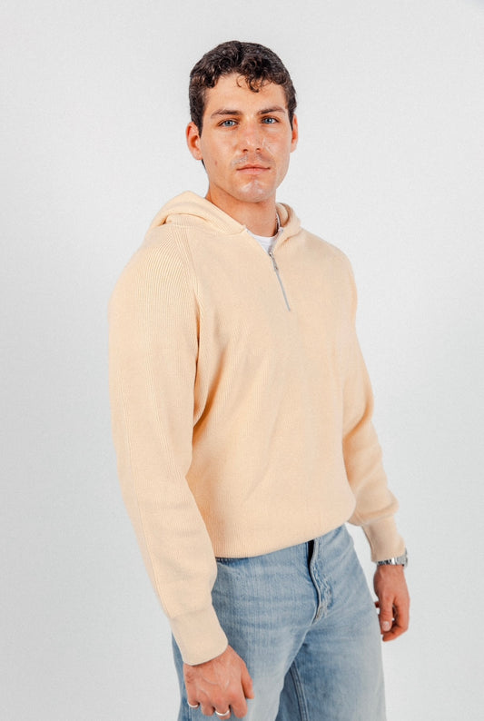 Beige James Knitted Overhead