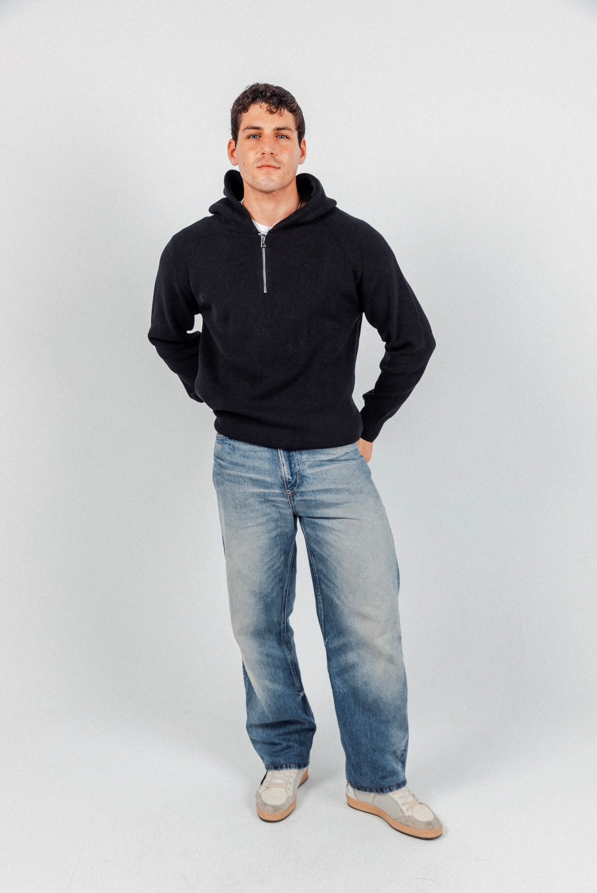 Black James Knitted Overhead