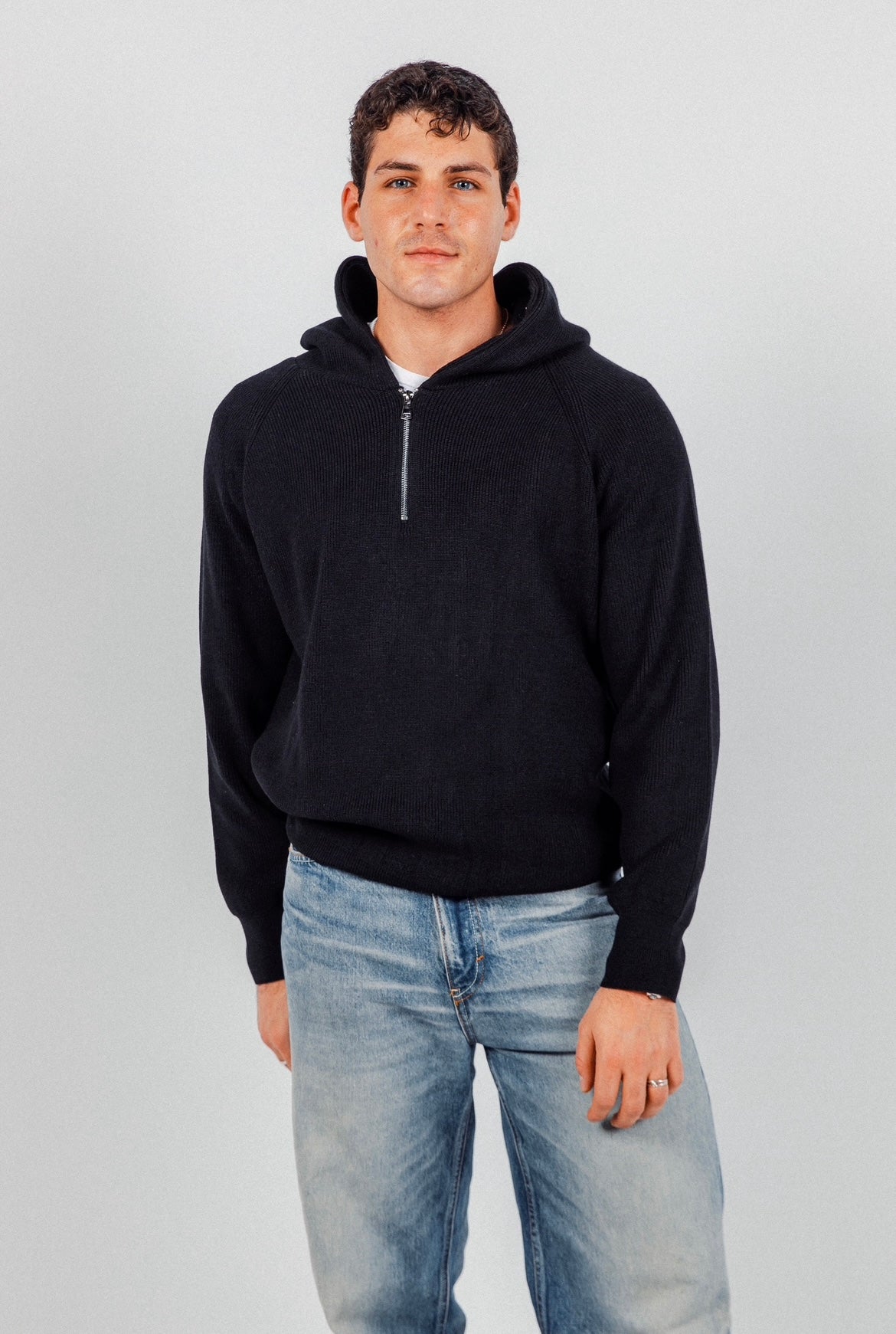 Black James Knitted Overhead