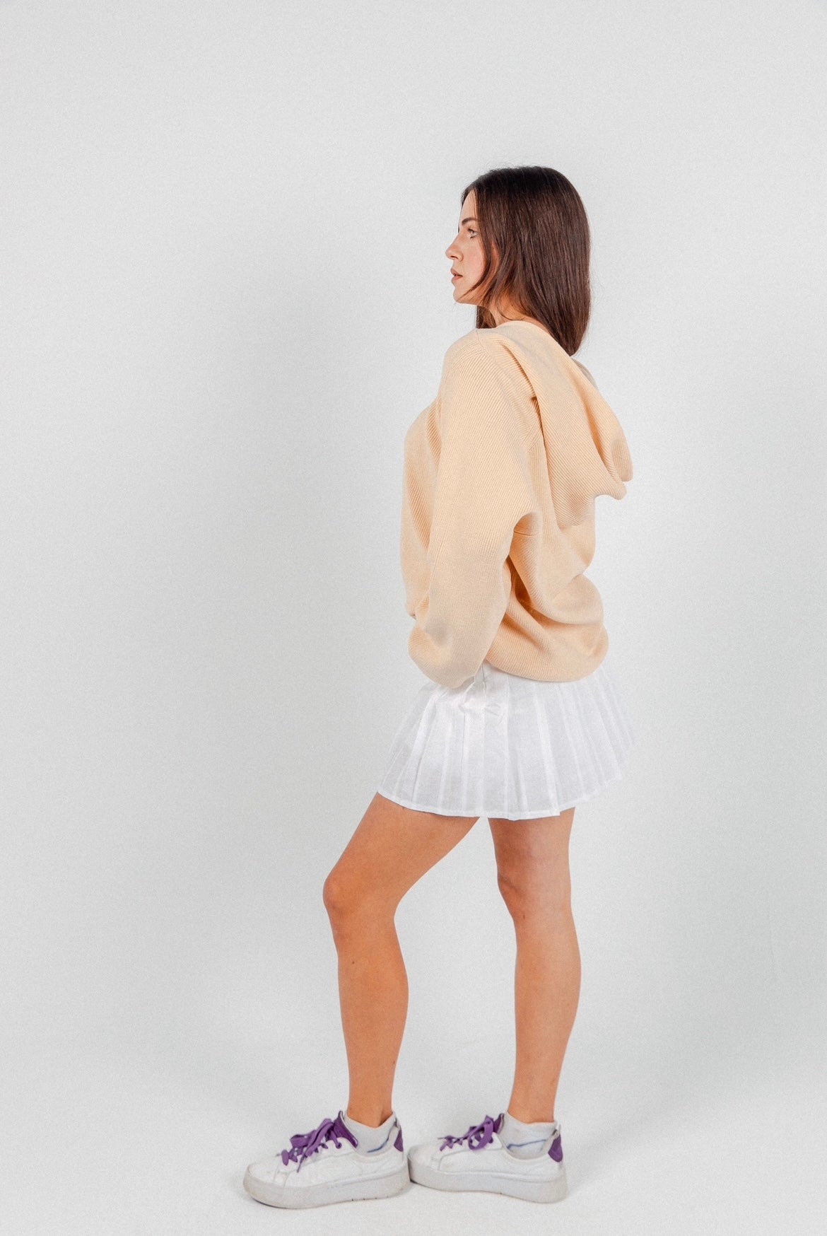 Beige James Knitted Overhead