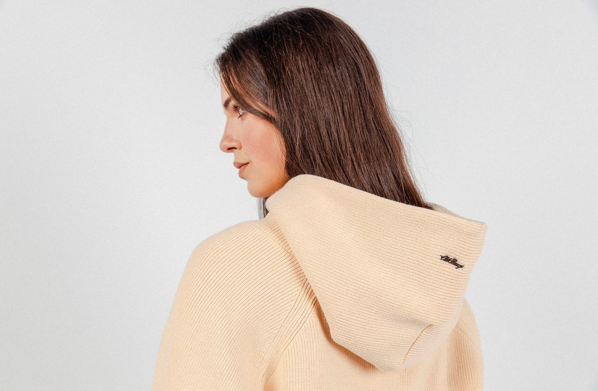 Beige James Knitted Overhead